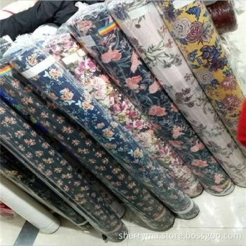 Floral chiffon 100% polyester printed fabric